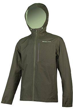 Hummvee Waterproof Hood Jacket Tummanvihreä M