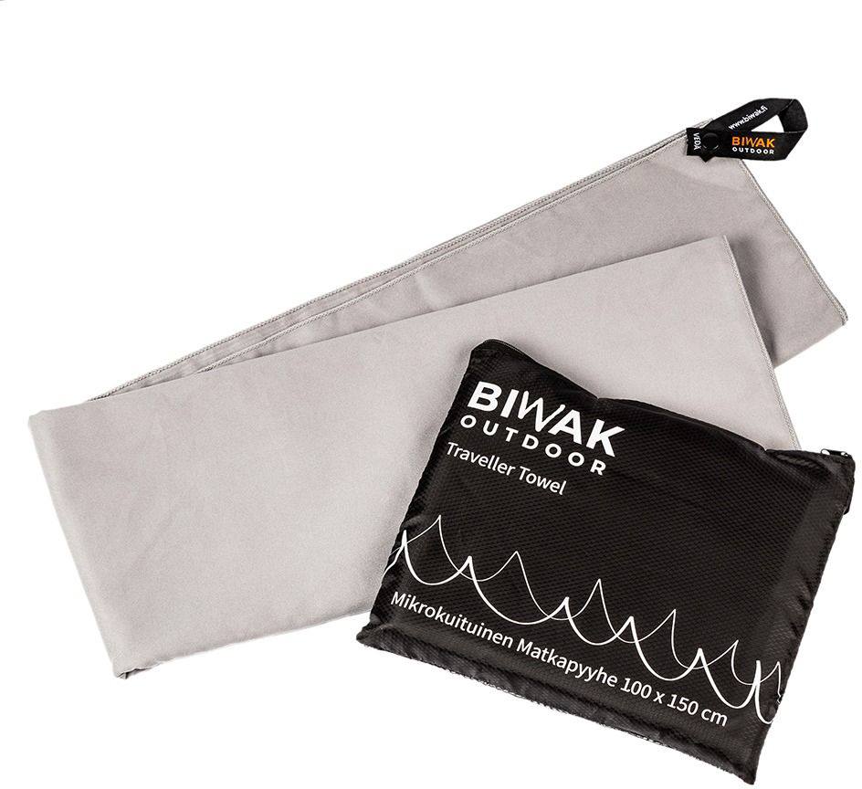 Biwak Travel Towel 100 x 150 cm Grey