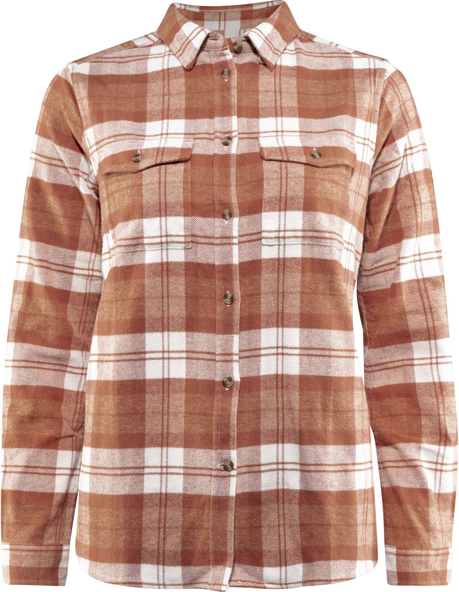 Övik Heavy Flannel W Shirt Terracotta L