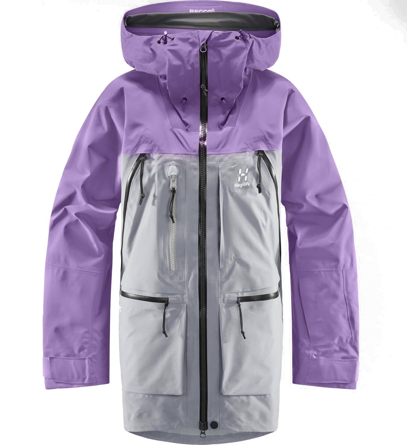 Vassi GTX Pro Jacket Women Concrete/Purple M