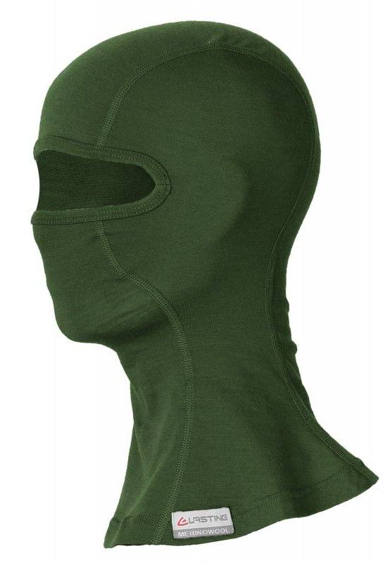 WAK Merino Balaclava Tummanvihreä L/XL