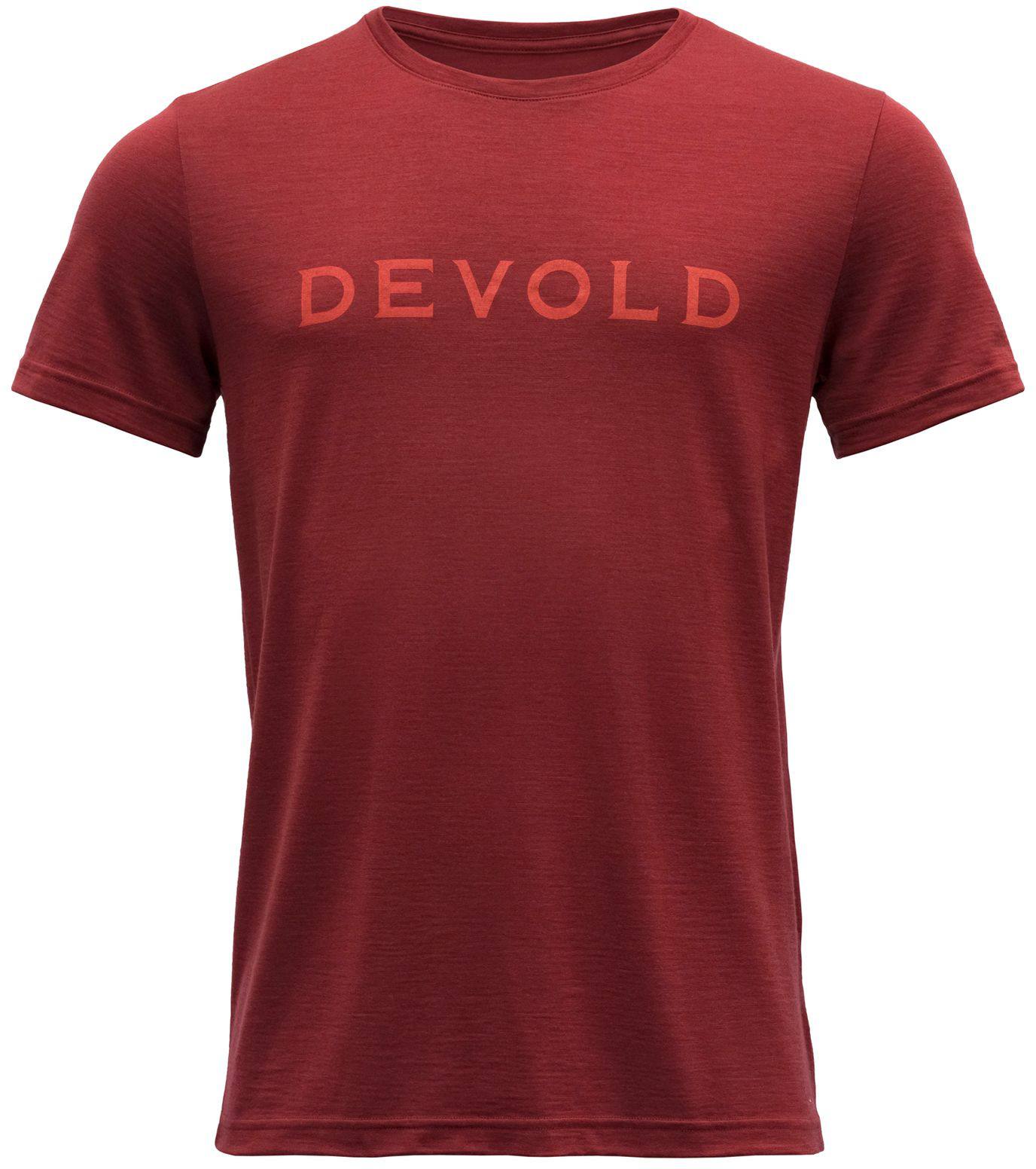 Devold Logo Tee Dark red L