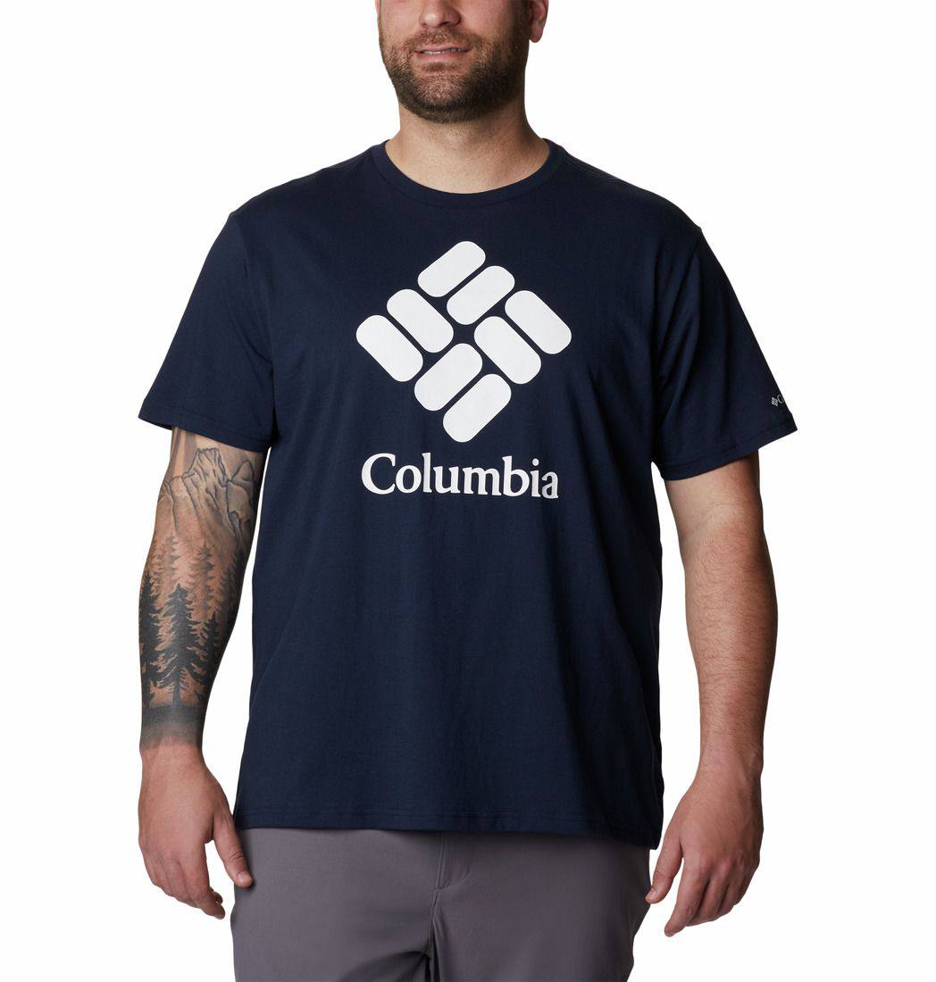 Columbia Basic Logo Tee Extended Navy XXXL