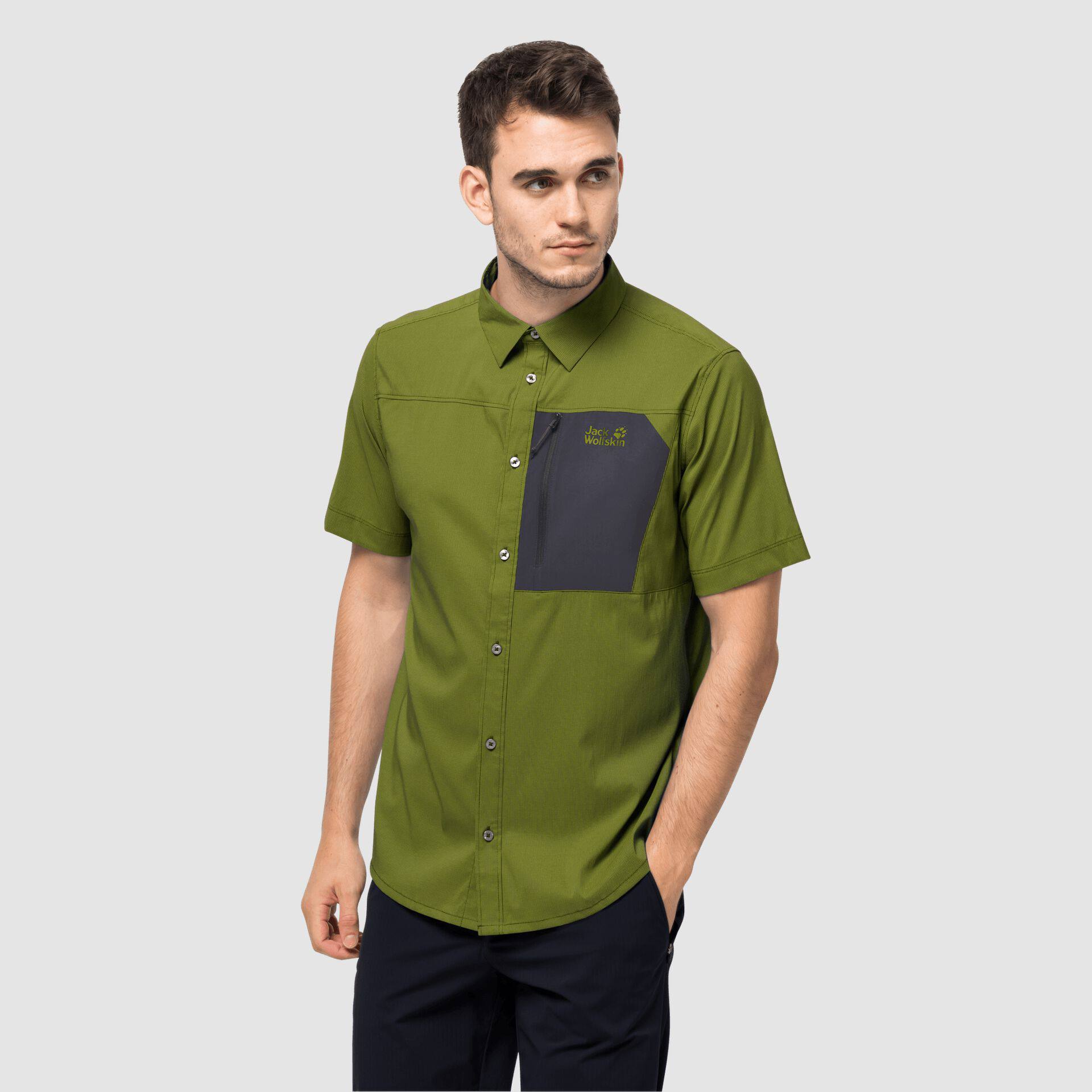 Jack Wolfskin Kenovo II SS Shirt Green XXXL