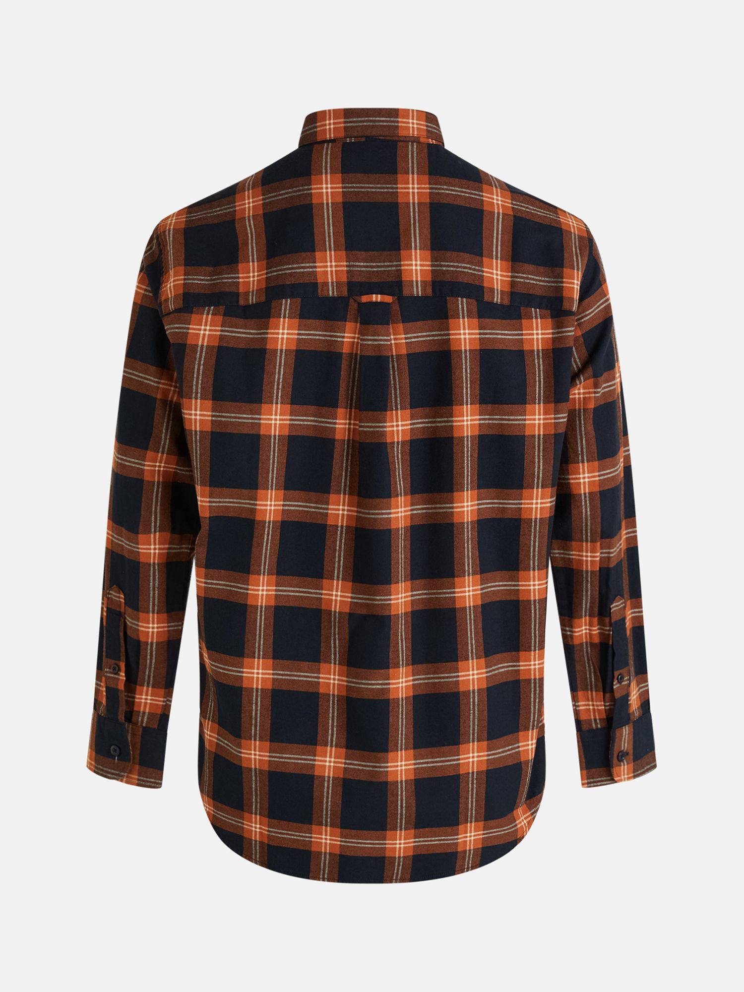 Men’s Moment Flannel Shirt Blue / Orange M