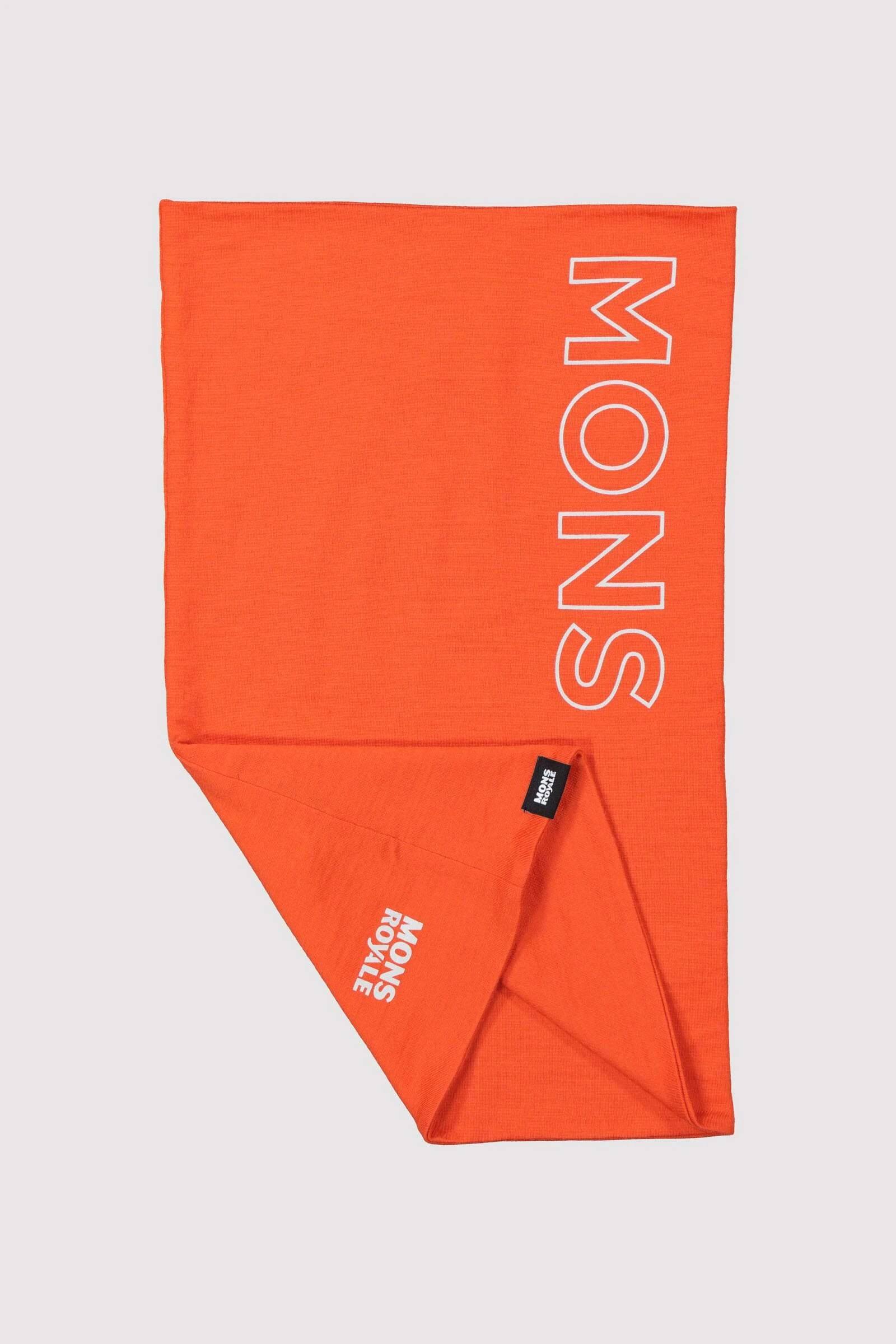 Mons Royale Double Up Neckwarmer Oranssi