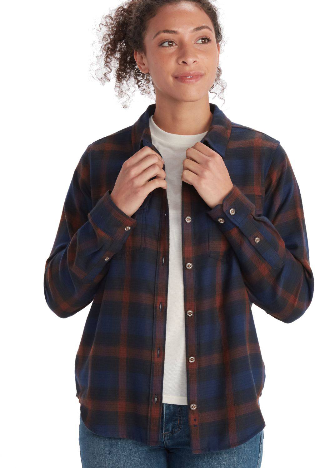 Women’s Fairfax Midweight Flannel Long Sleeve Navy S