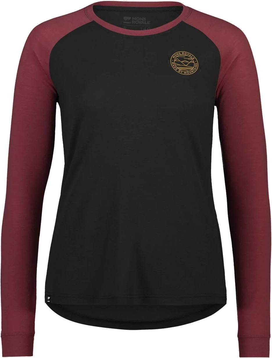 Mons Royale Women’s Icon Raglan Chocolate/Suklaa XS