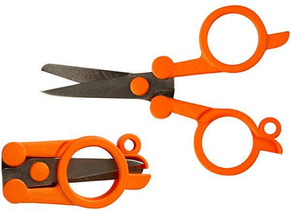 Classic folding scissors 11 cm Orange