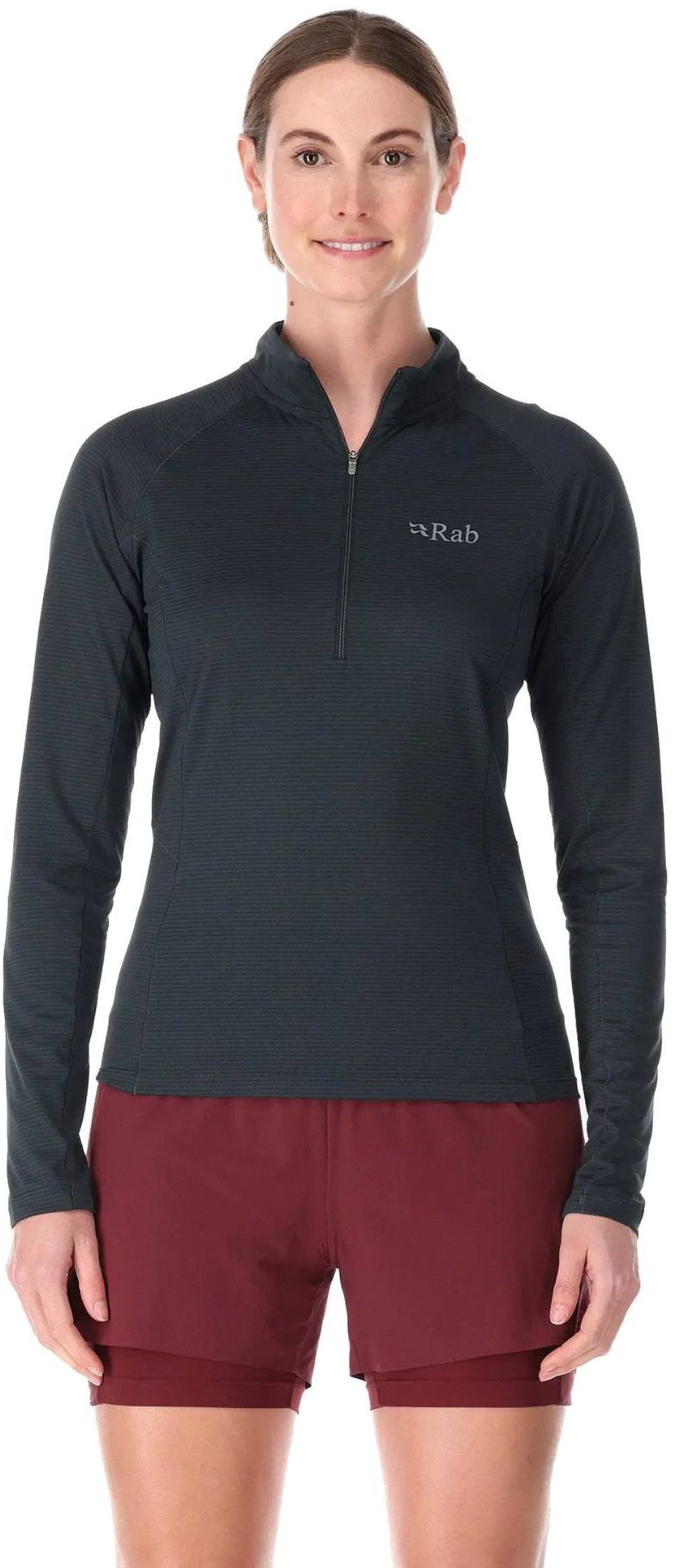 Rab Women’s Sonic LS Zip Beluga 12