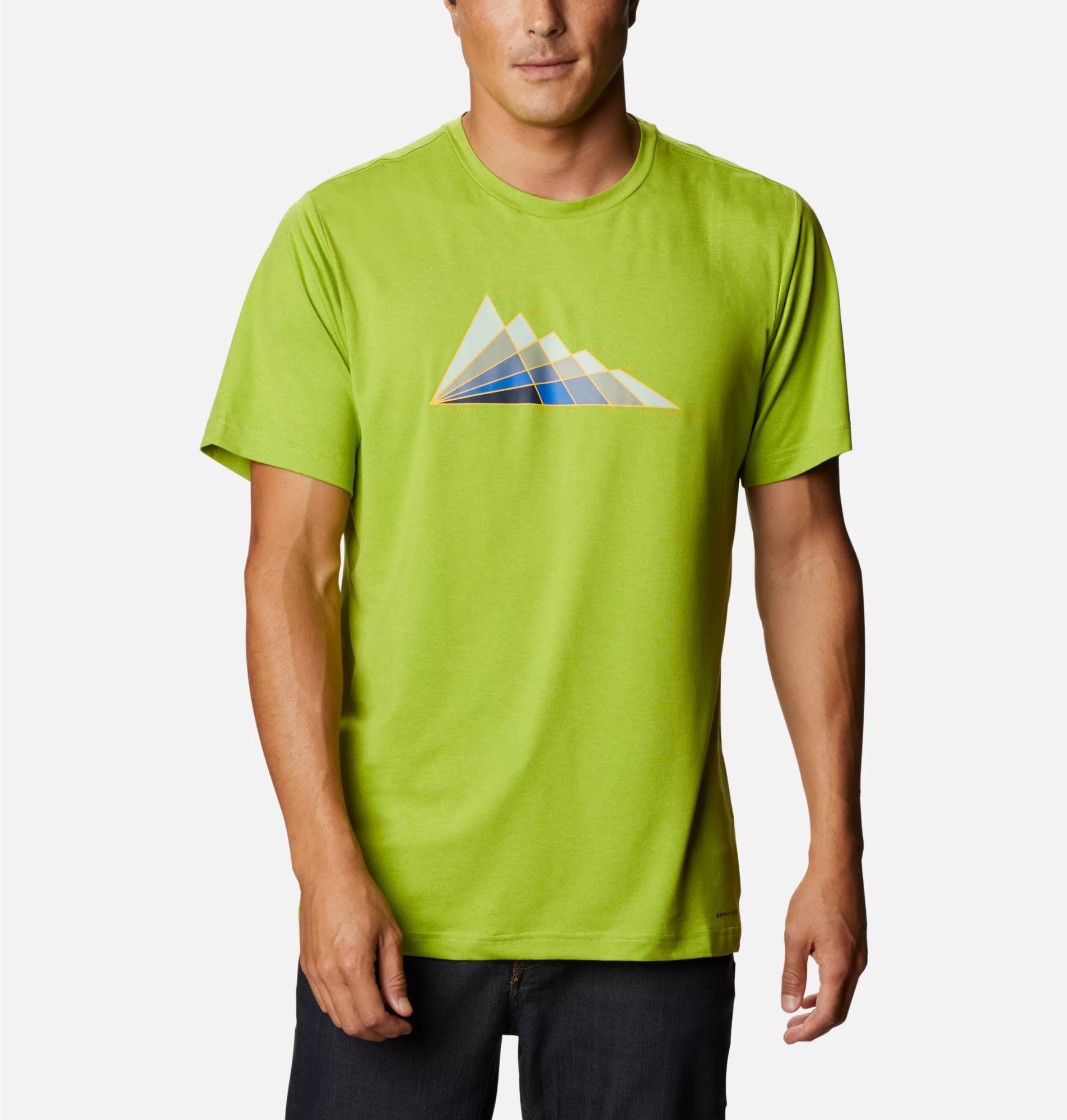 Columbia Tech Trail Graph Tee Light green L