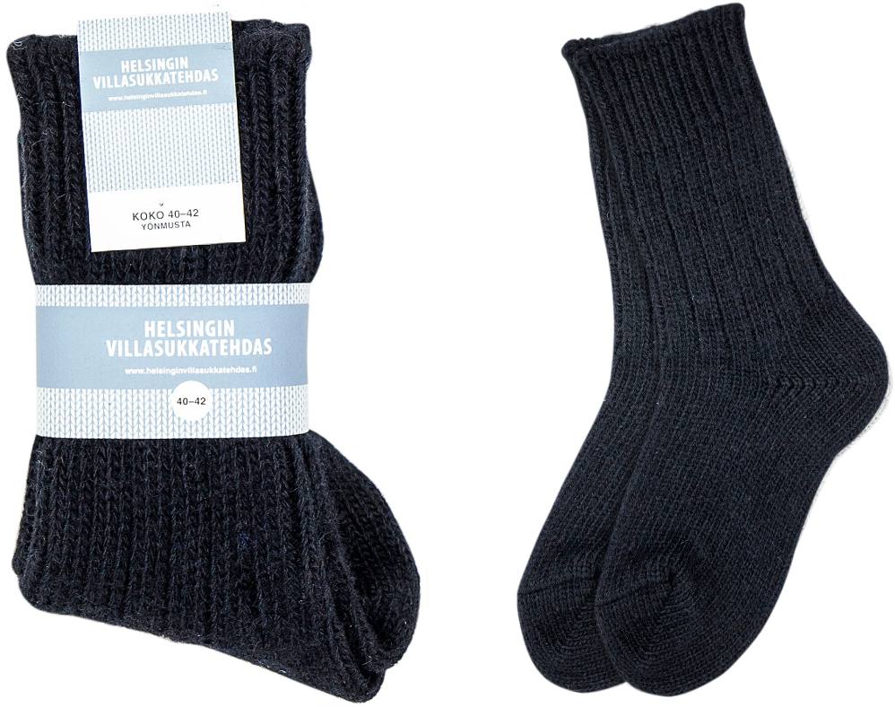 Helsingin Villasukkatehdas Wool socks Musta 37-39