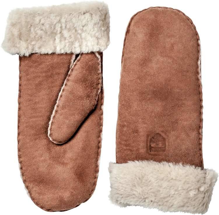 Hestra Sheepskin Mitt Light brown 6