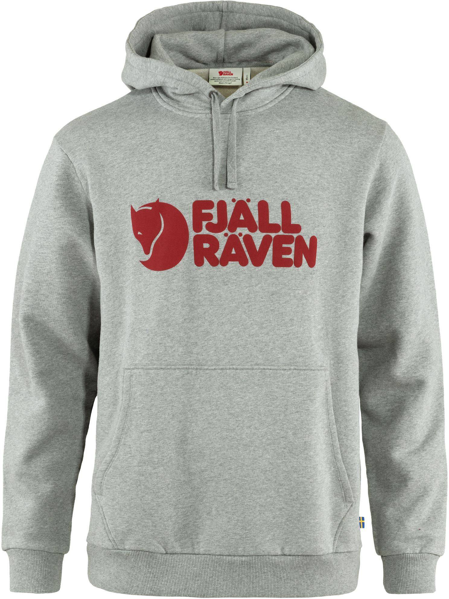 Fjällräven Logo Hoodie Harmaa L