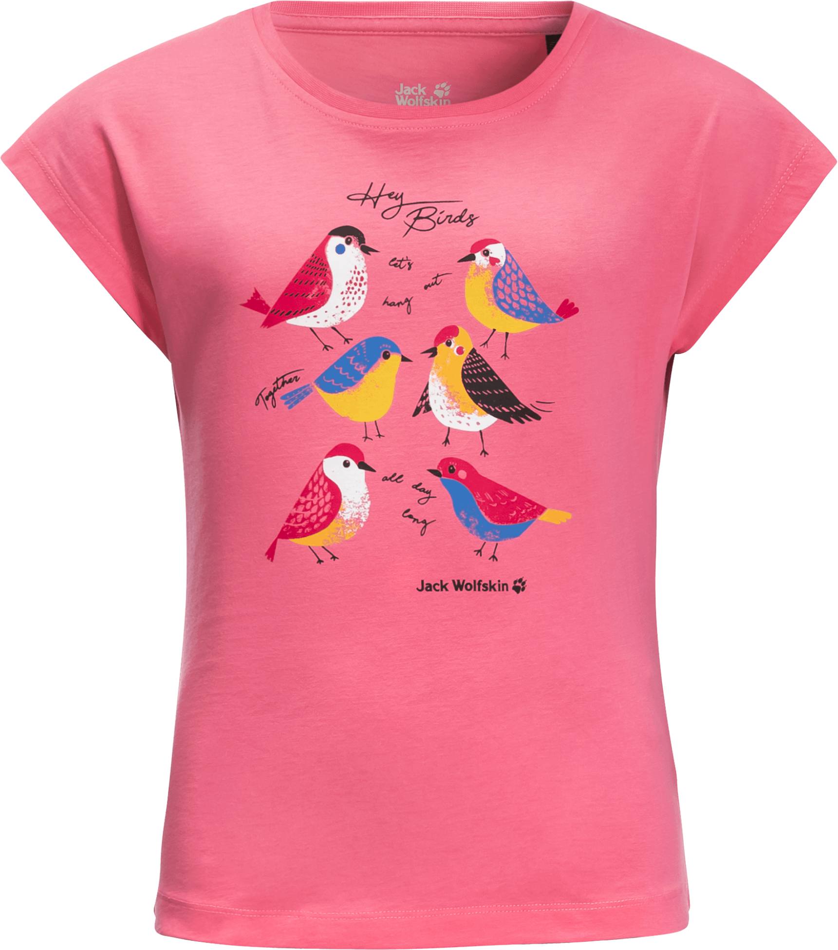 Tweeting Birds T Girls Pink 116