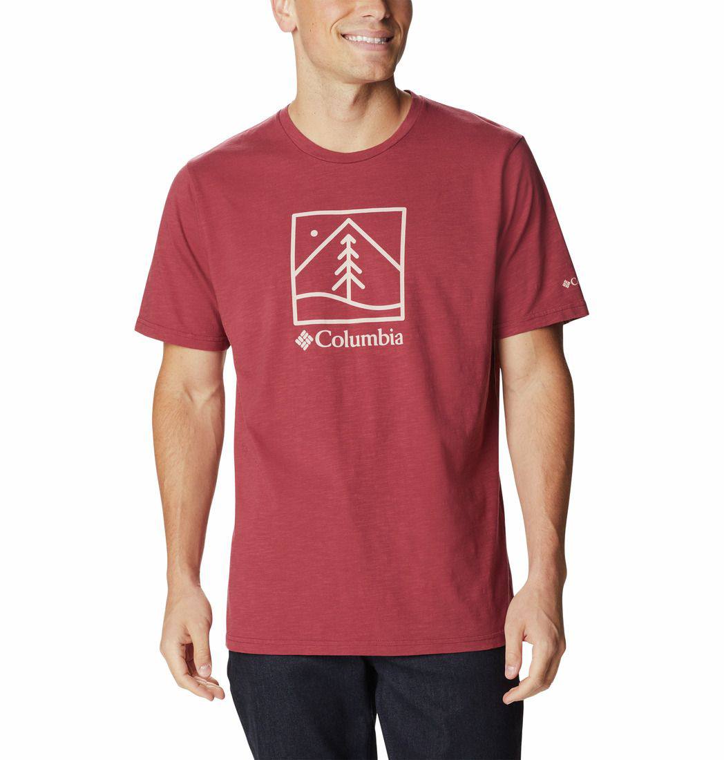 Columbia Break It Down Tee Dark red L