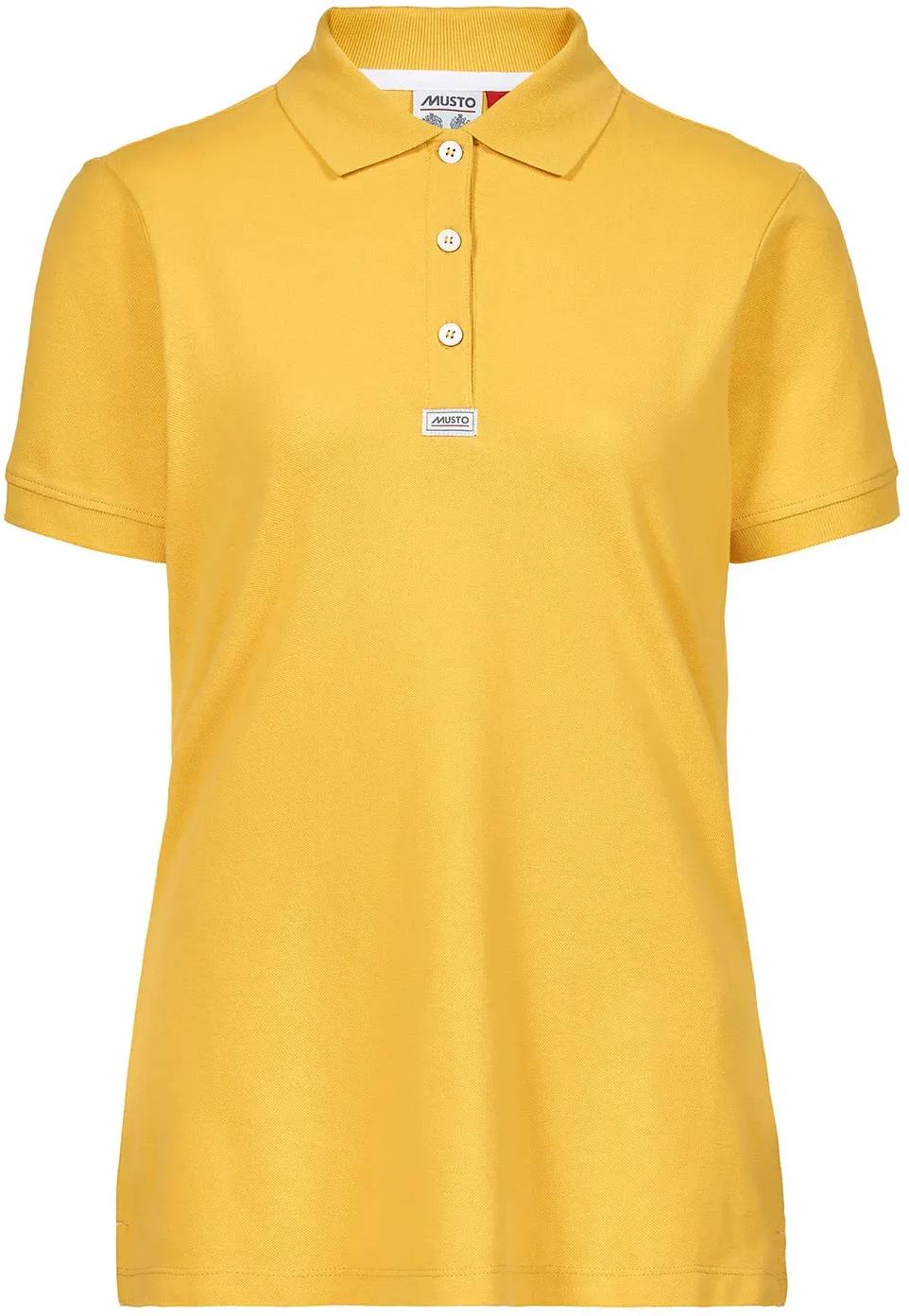 Women’s Essential Pique Short-Sleeve Polo Shirt Yellow 16
