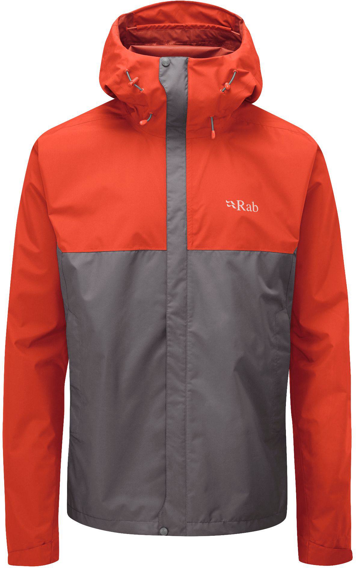 Downpour Eco Jacket Men Oranssi / Harmaa XL