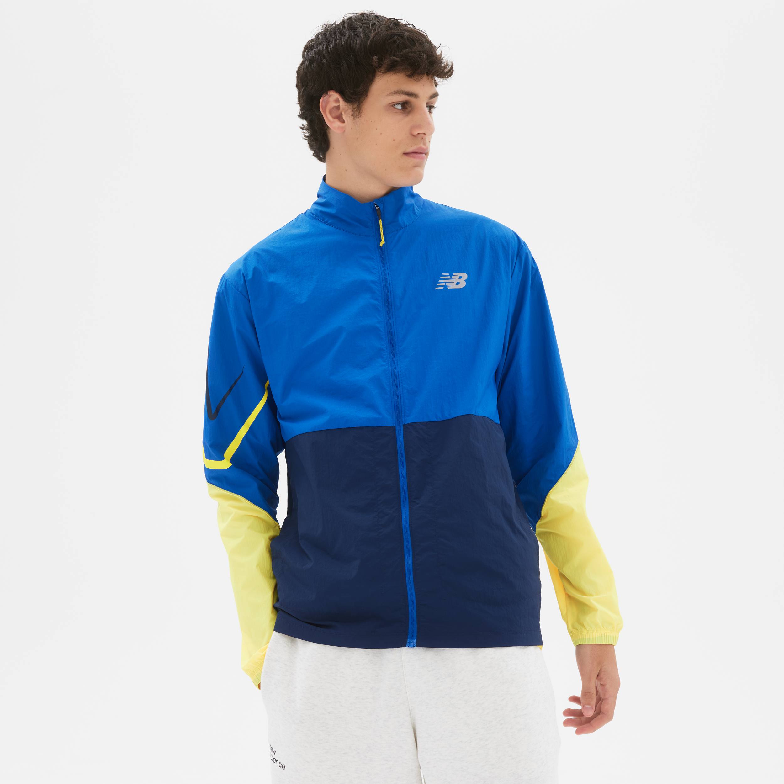 Men’s Graphic Impact Run Packable Jacket Cobalt Blue L