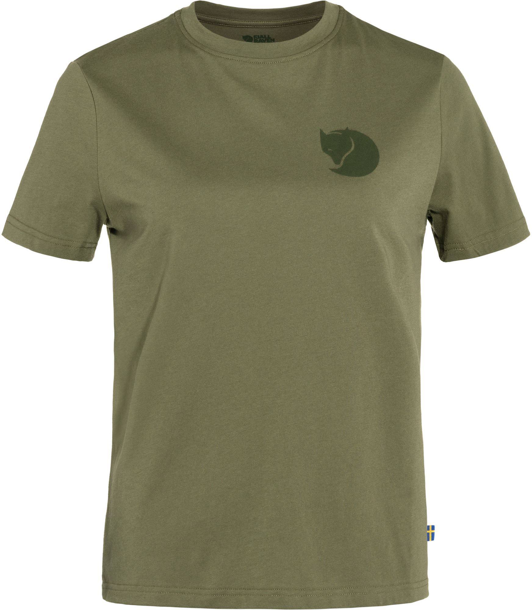 Fjällräven Women’s Fox Boxy Logo Tee Green XS