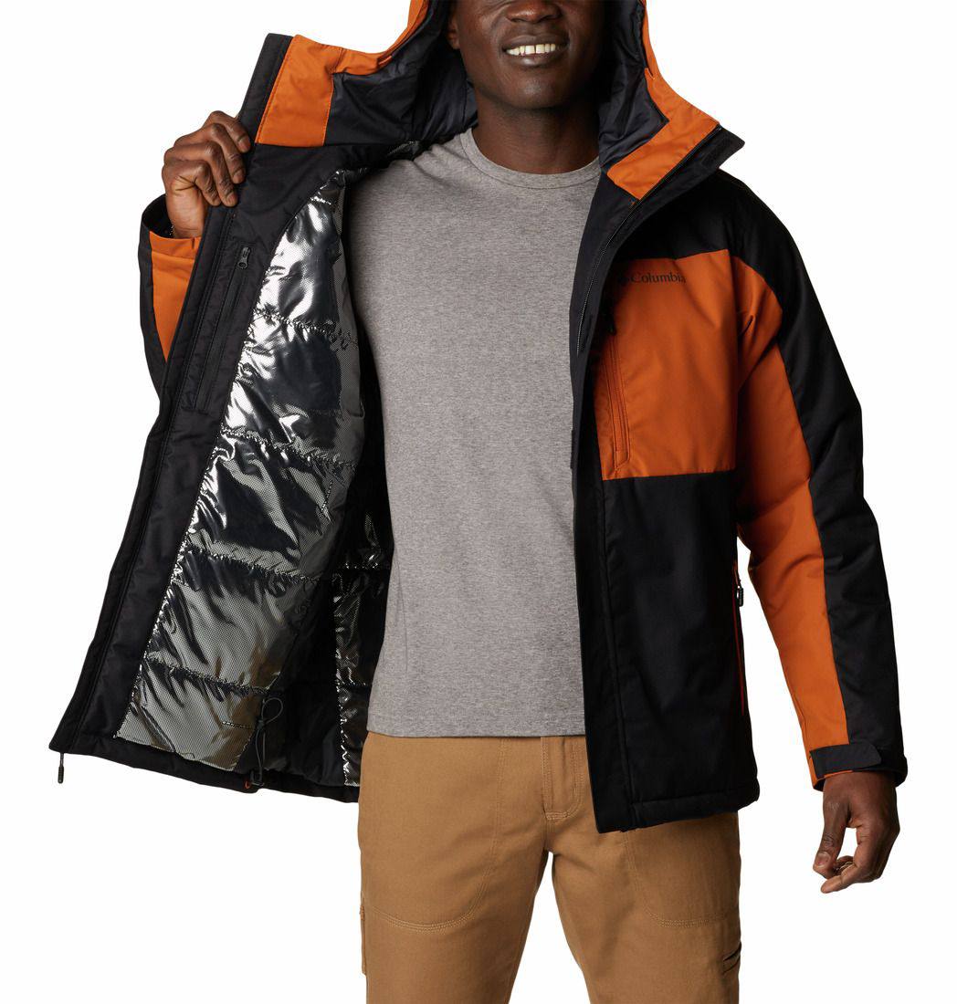 Men’s Tipton Peak II Insulated Jacket Black / Orange XXL