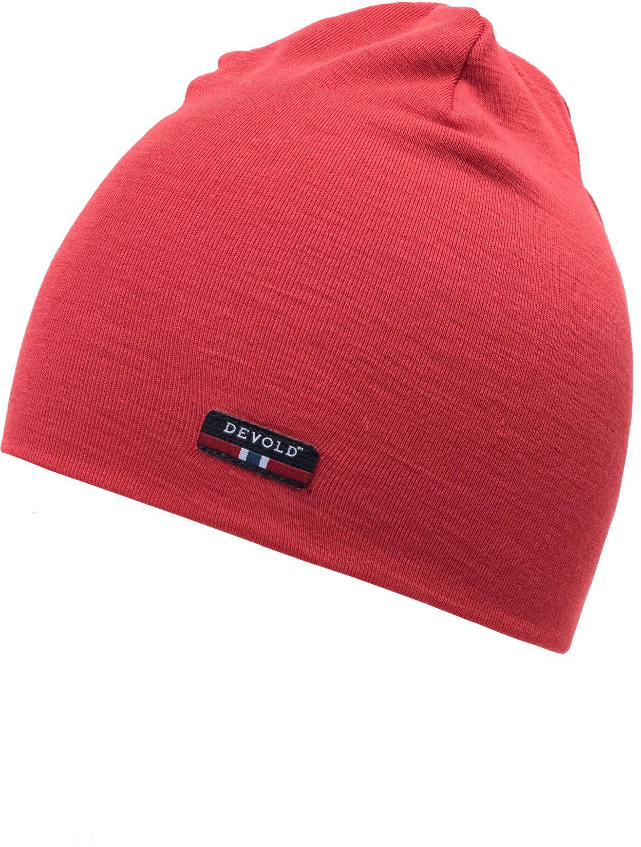 Devold Lauparen Beanie Dark red