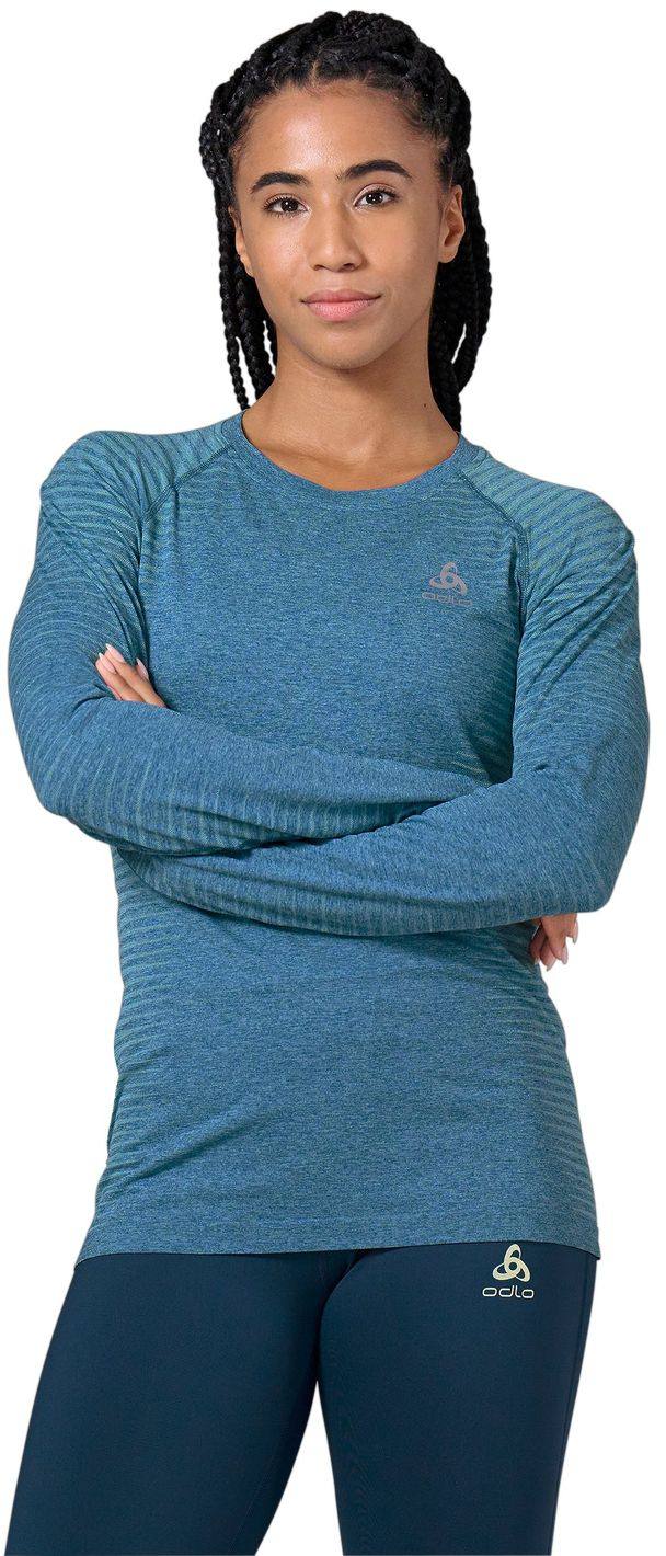 Women’s ESSENTIAL SEAMLESS Long-Sleeve Running T-Shirt Turkoosi L
