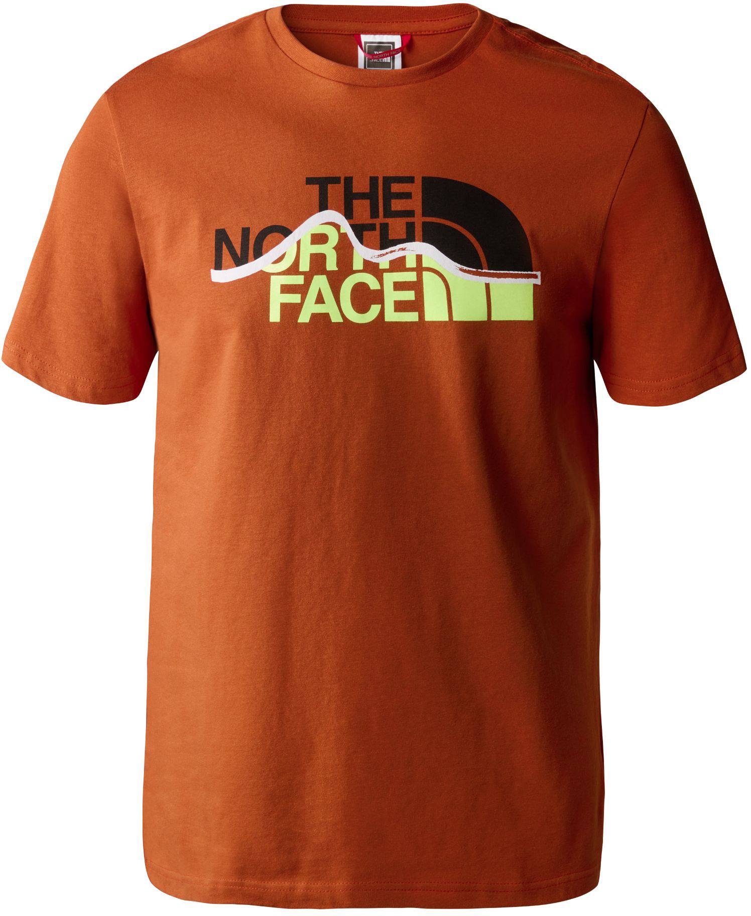 The North Face Mtn Line Tee Rust S