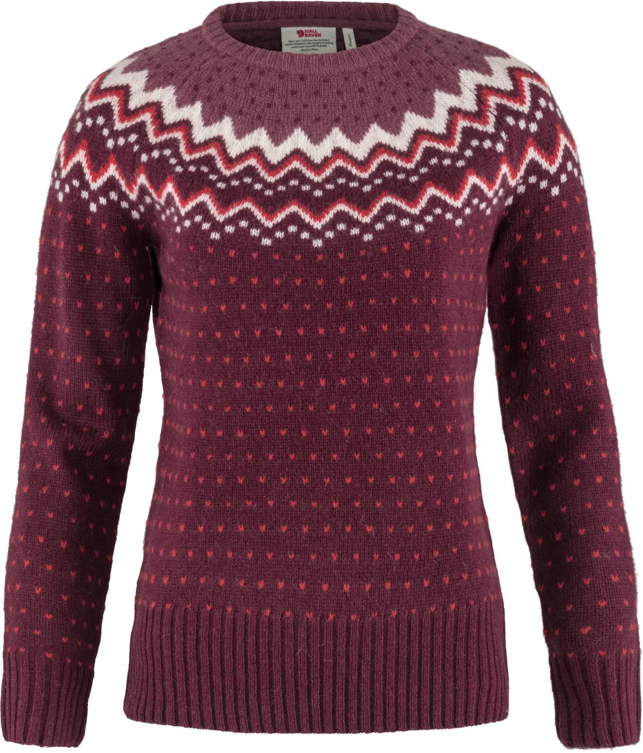 Övik Knit Sweater Women Tummanpunainen L