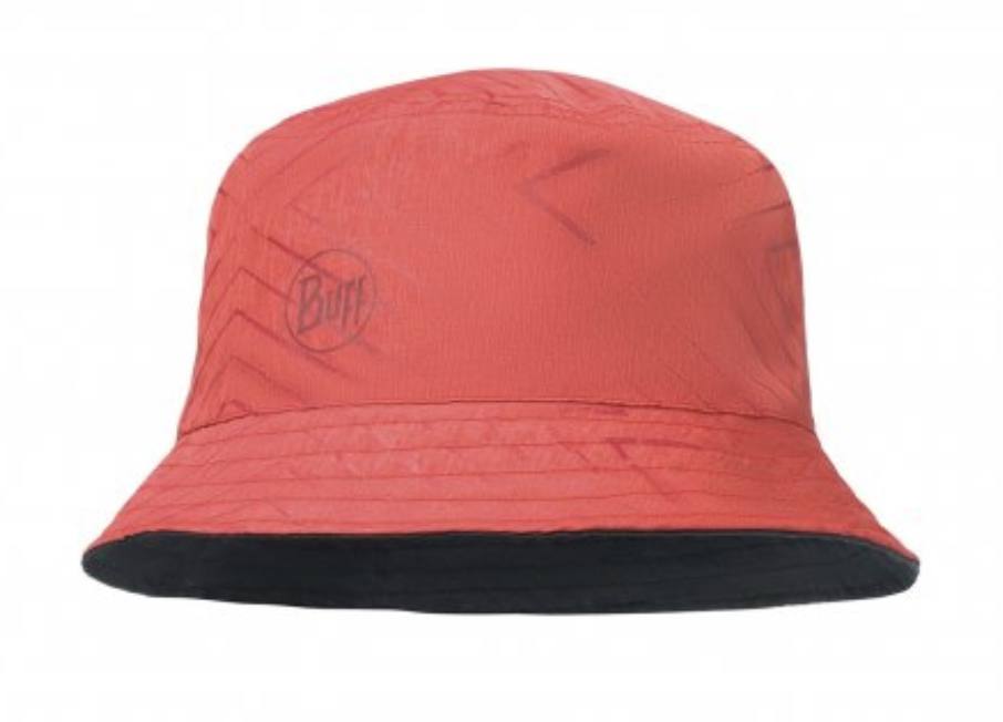 Travel Bucket Hat Red-Black M/L