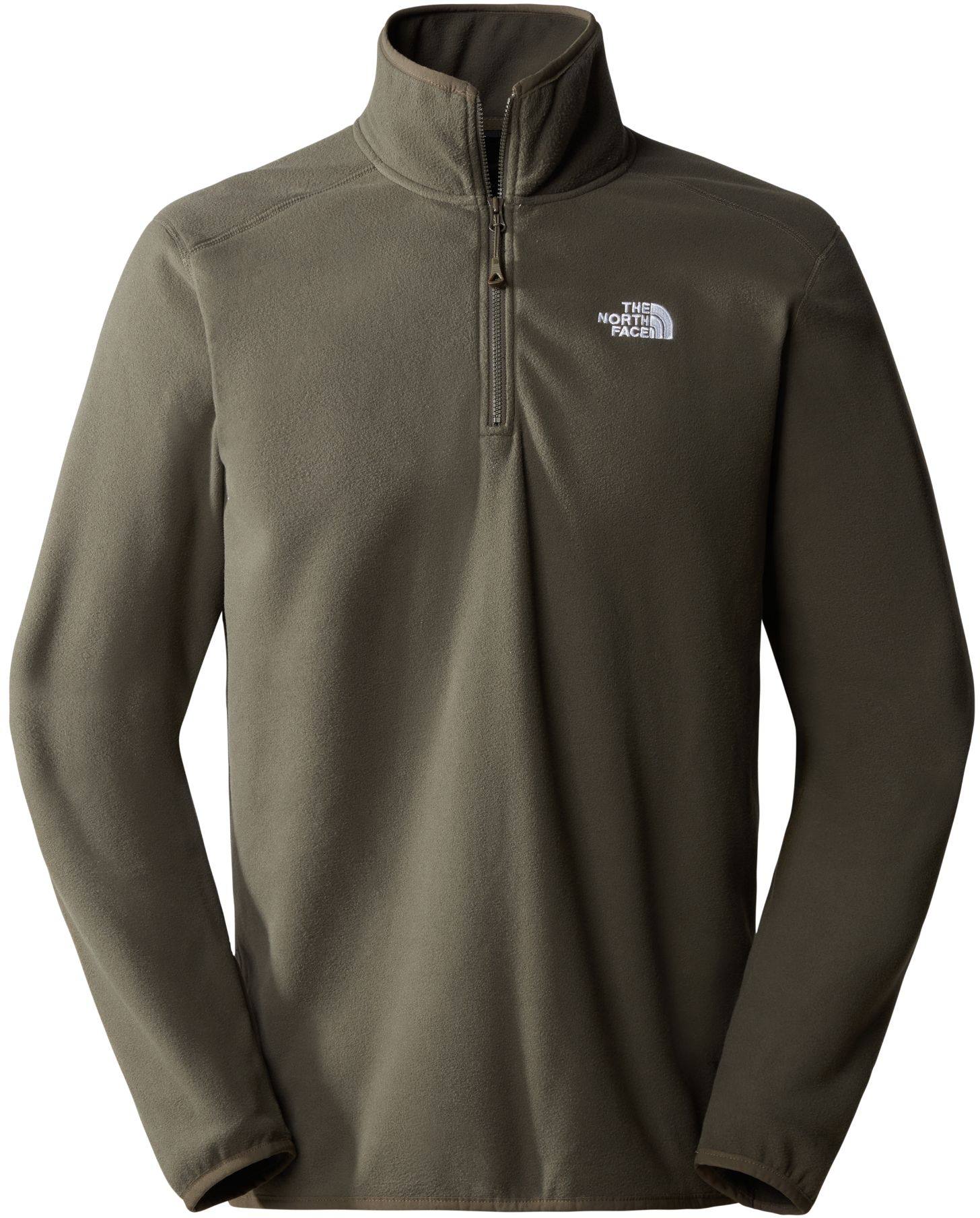 The North Face Glacier 100 1/4 Zip Taupe XXL