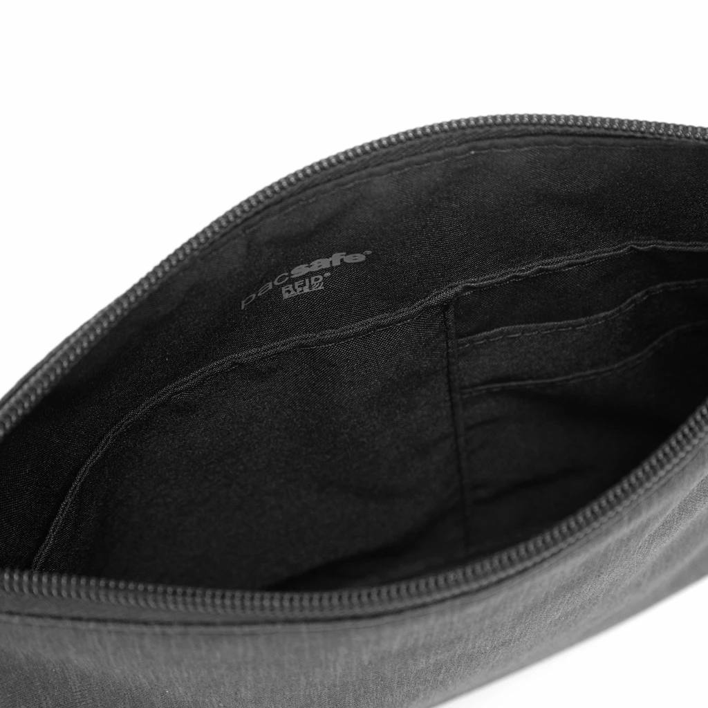 RFIDsafe RFID Blocking Small Travel Pouch Carbon