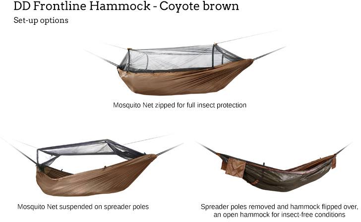 Frontline Hammock Ruskea