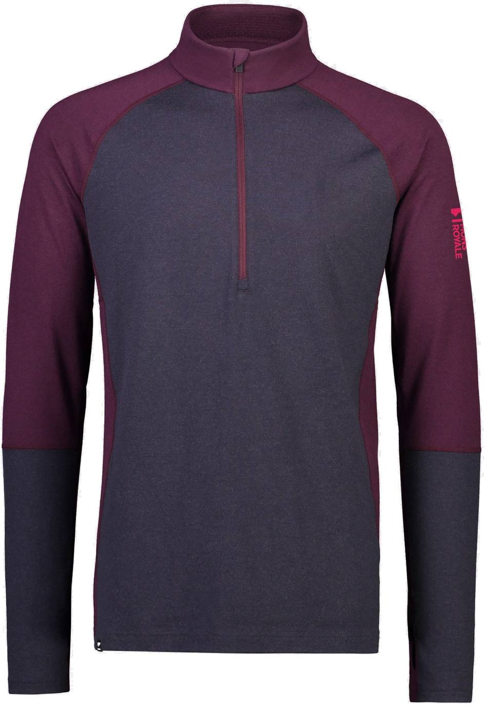 Mons Royale Olympus Half Zip Wine L