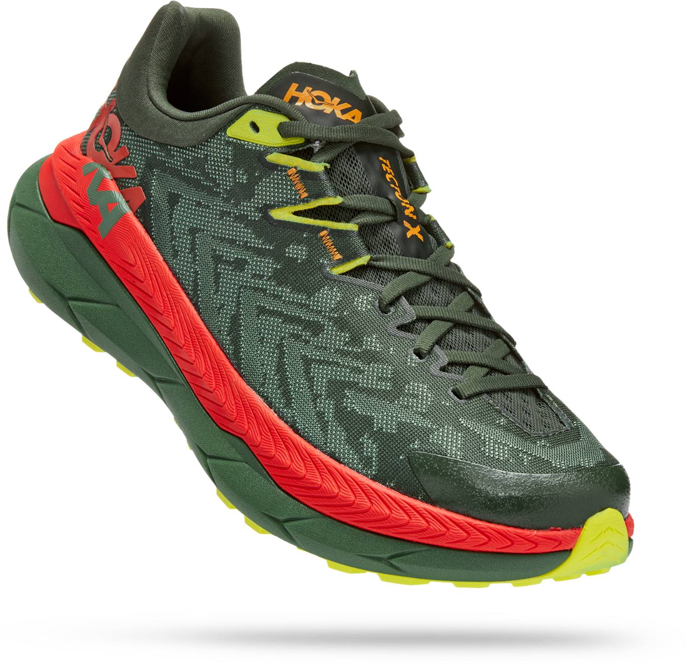 Hoka Tecton X Thyme/Punainen USM 11