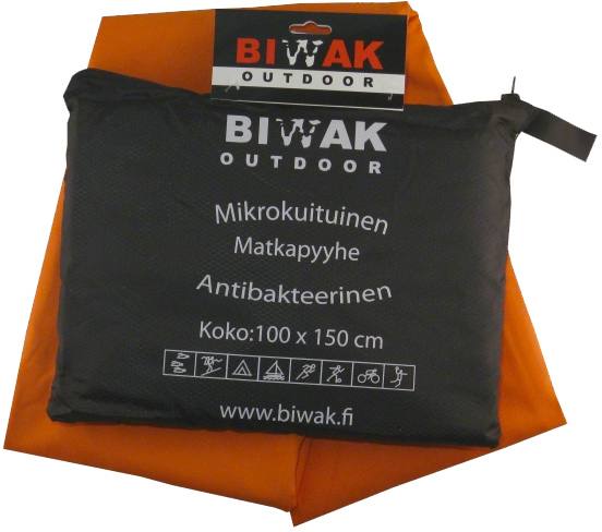 Biwak Travel Towel 100 x 150 cm Orange