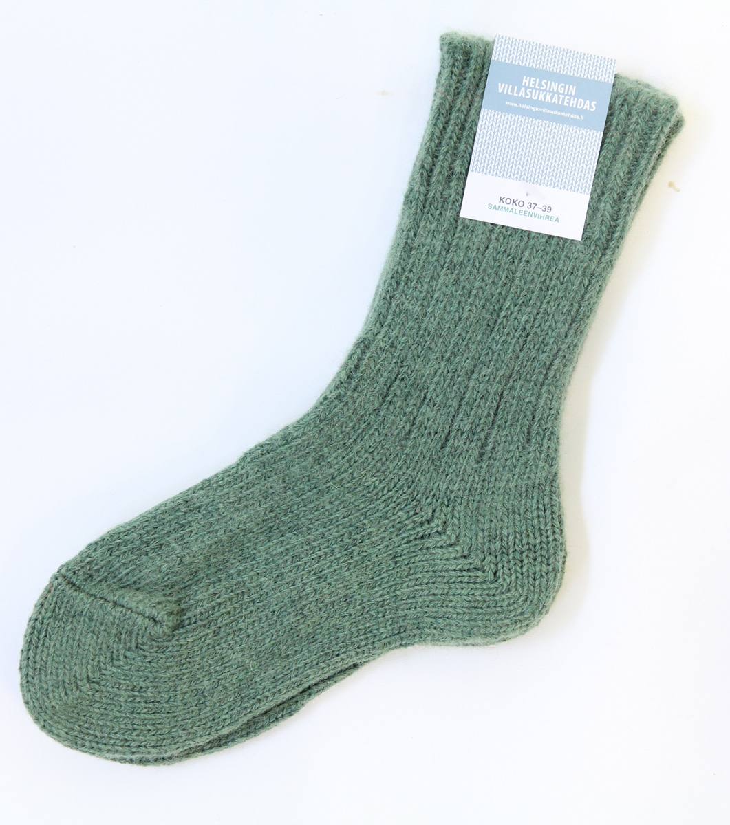 Wool socks Dark green 37-39
