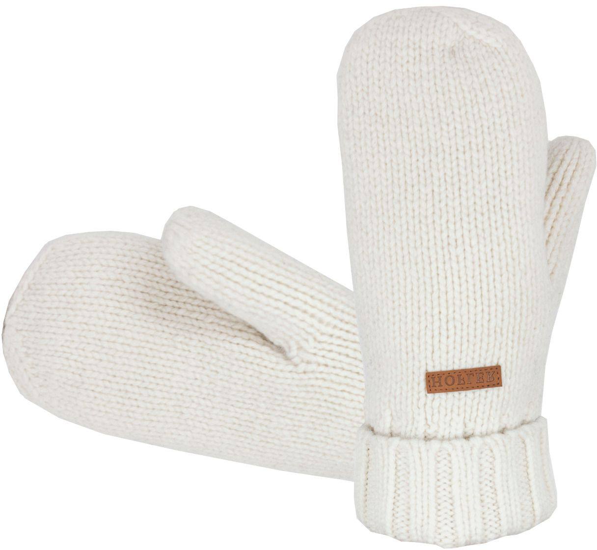 Knitted W Mitts White 9