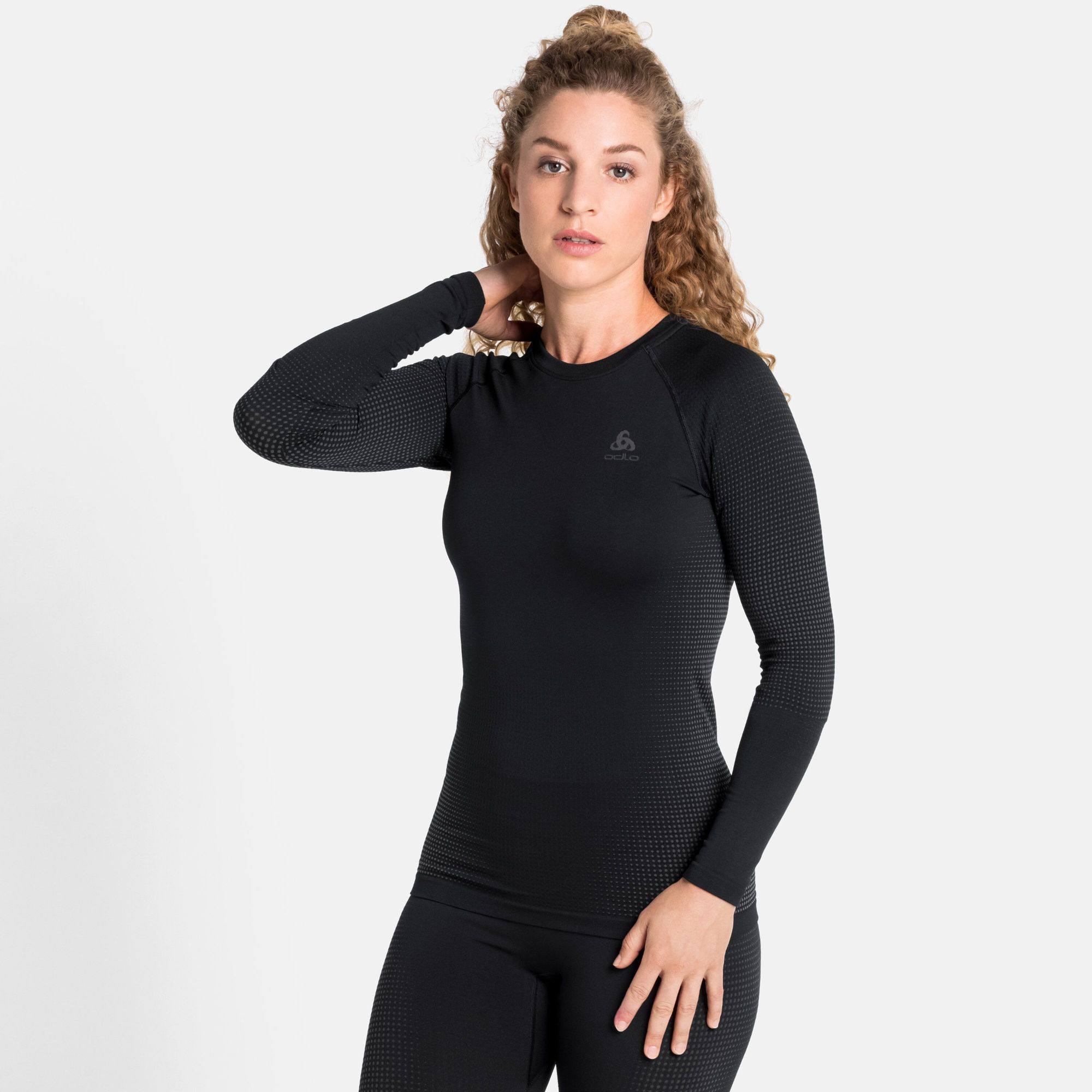 Women’s PERFORMANCE WARM ECO Long-Sleeve Base Layer Black / Grey S