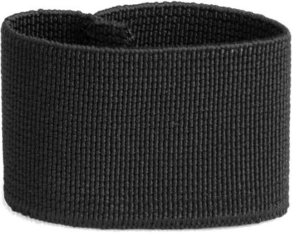 Elastic Strap Keepers 25 mm 10 pcs Black