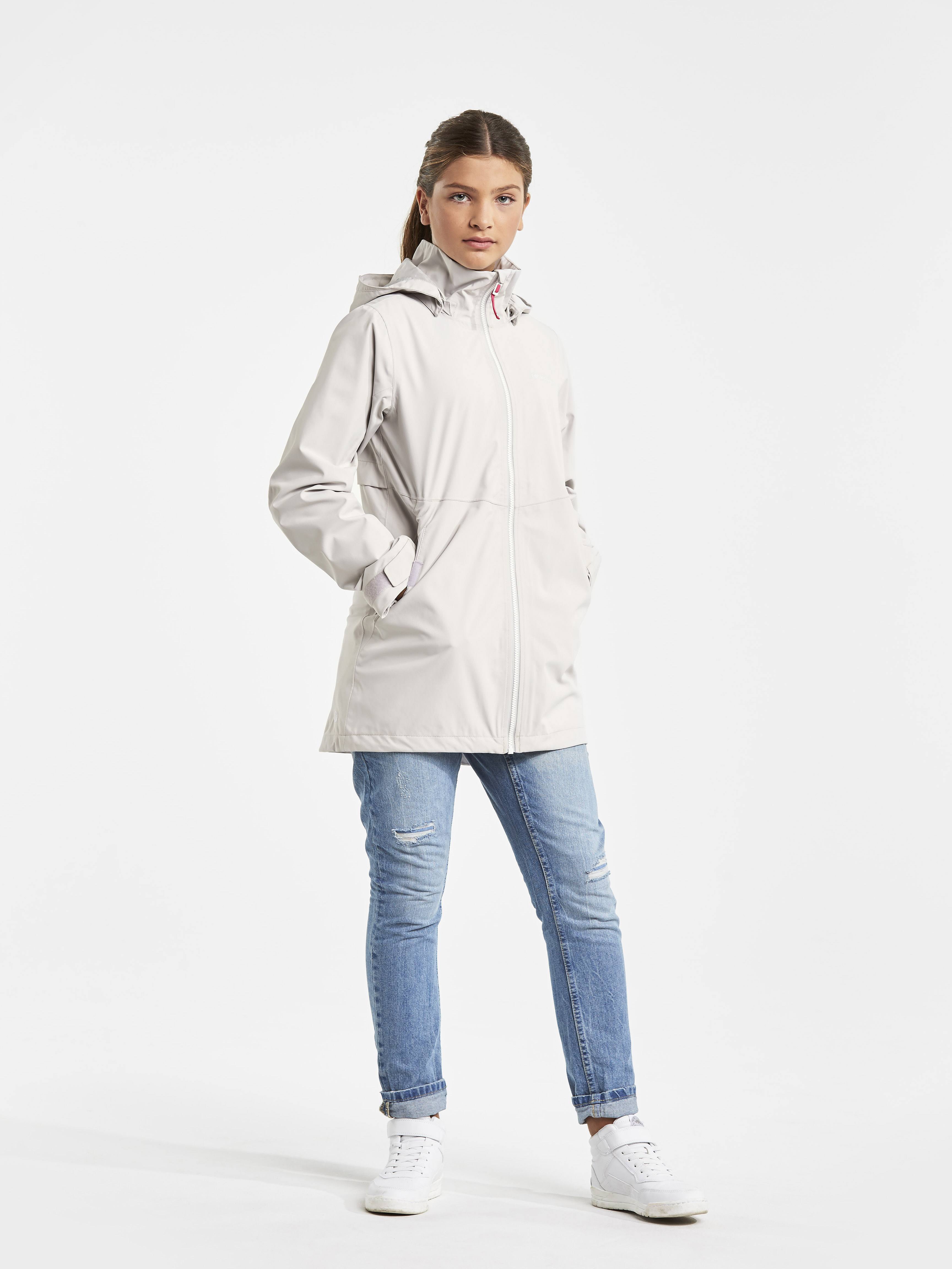 Didriksons Hamna Girl’s Jacket Alumiini 130