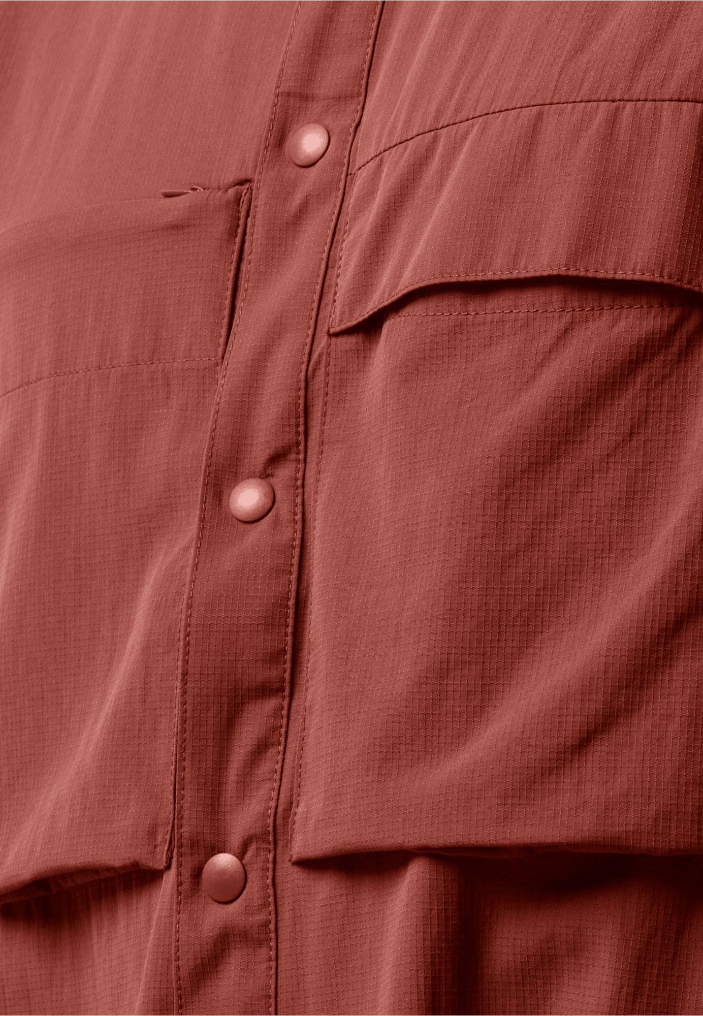 Jack Wolfskin Men’s Atacama LS Shirt Dark red XXL