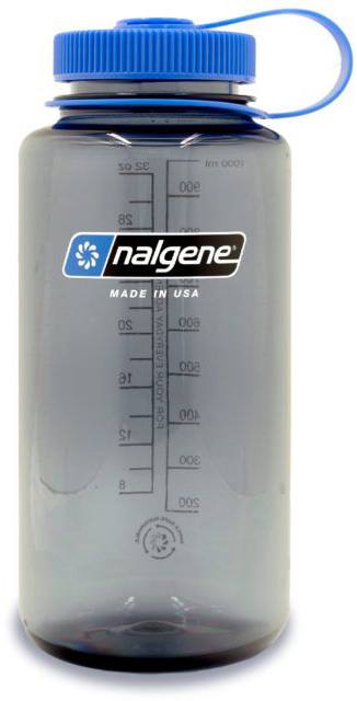 Nalgene Widemouth 1L Sustain Harmaa