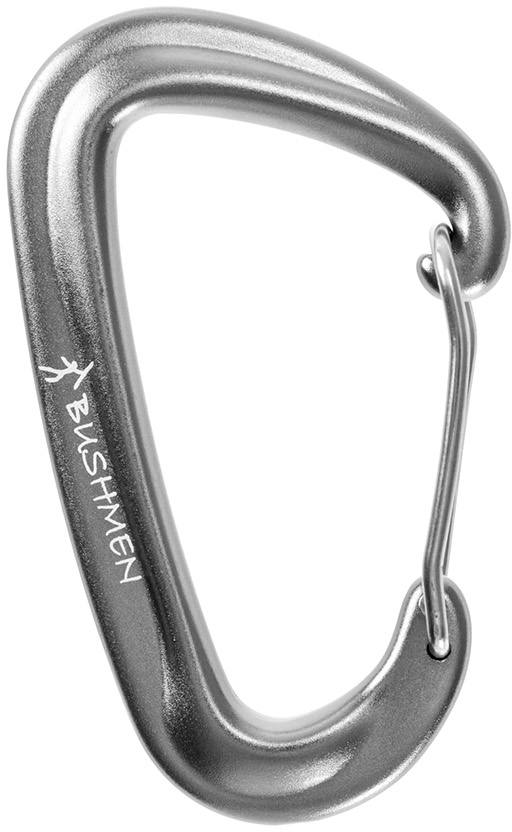 Bushmen UL Carabiner 12 kN Harmaa