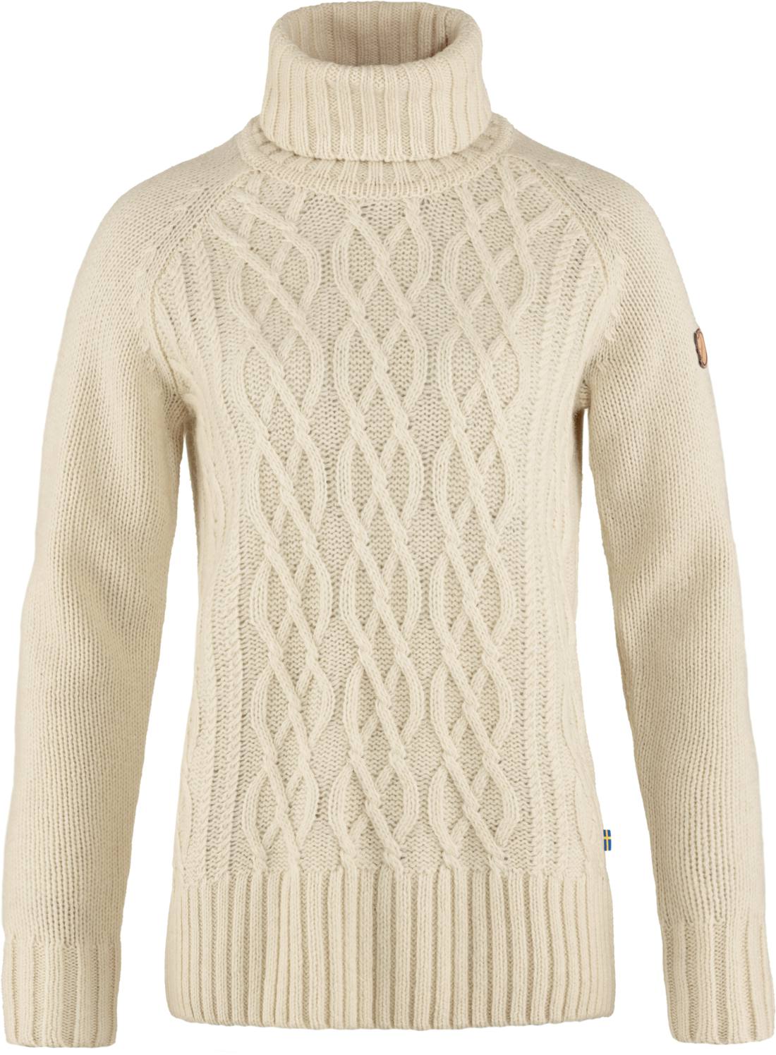 Women’s Övik Cable Knit Roll Neck Chalk L