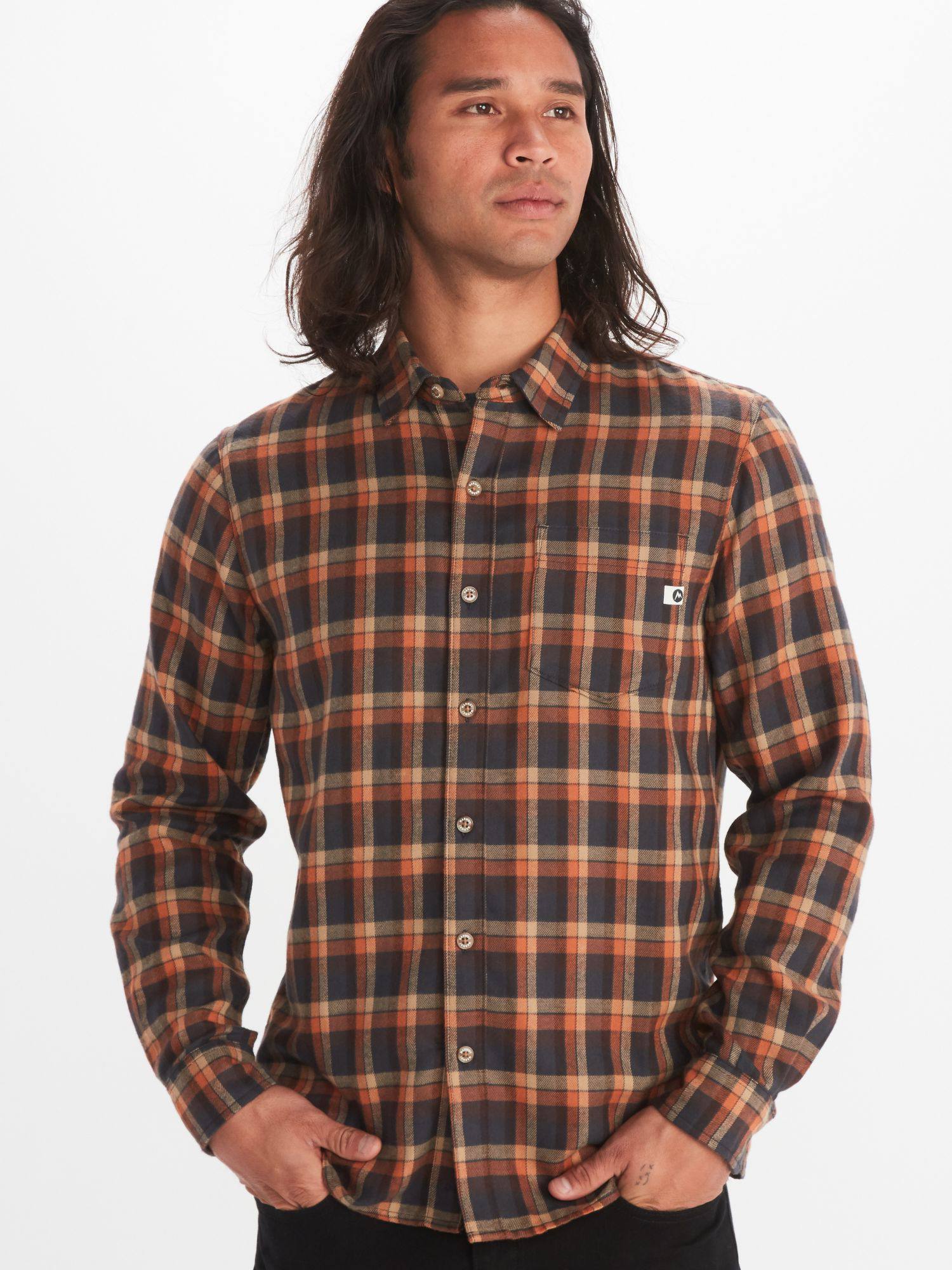 Men’s Fairfax Midweight Flannel Long Sleeve Copper XXL