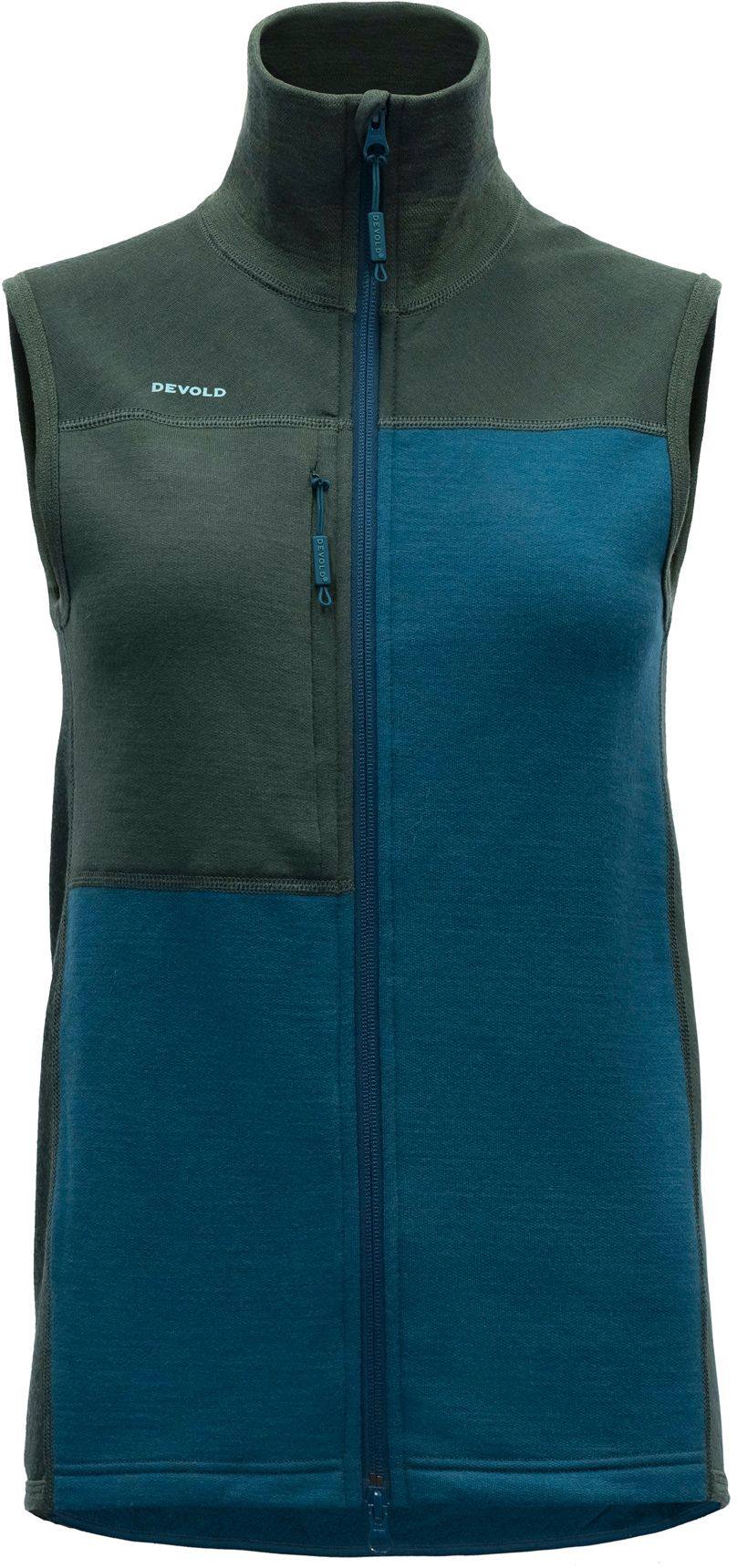 Devold Nibba Hiking Vest Women Green / Blue XS