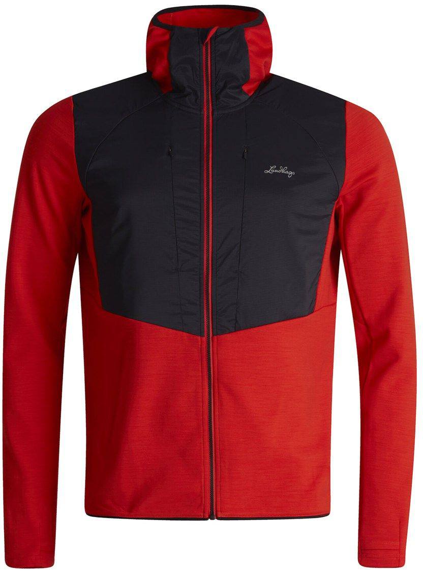 Lundhags Men’s Padje Merino Block Hoodie Red L