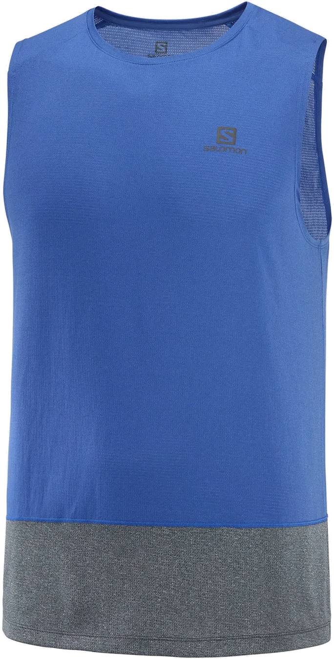 Salomon Cross Run Tank Blue L