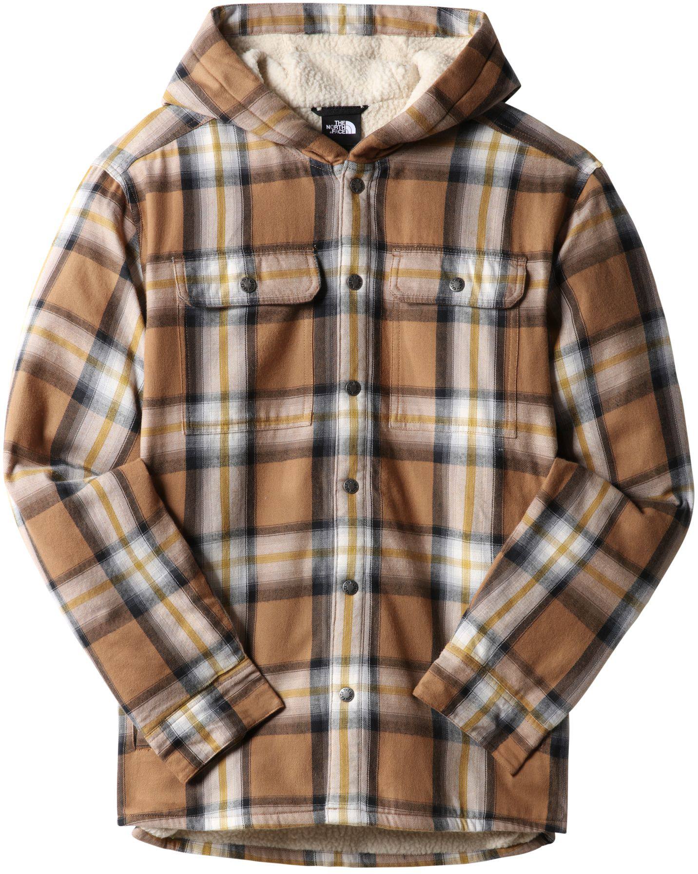 Men’s Hooded Campshire Shirt Brown L